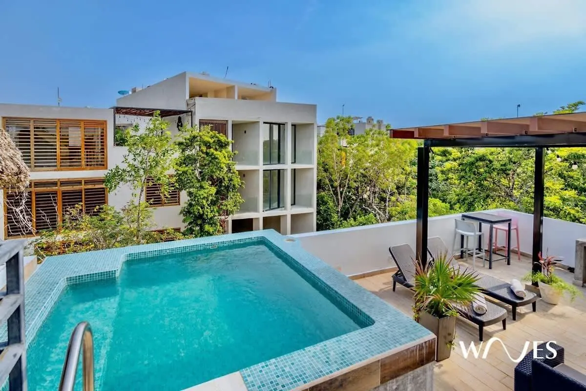 4 Bedroom Spacious Exclusive Townhouse With Private Rooftop And Pool Navio Tulum By Waves Villa